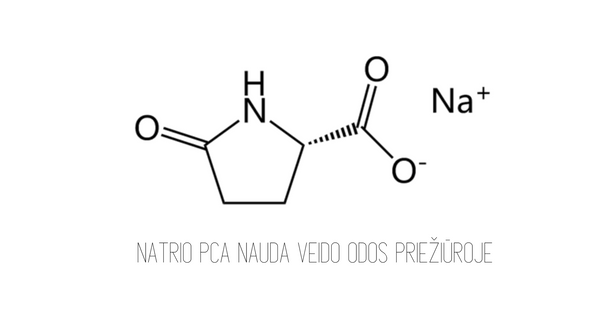 Natrio PCA nauda veido odos priežiūroje