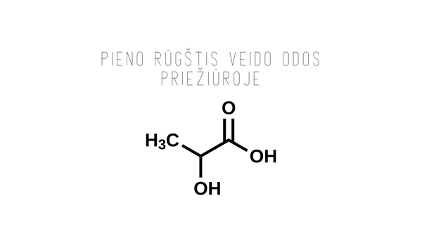 Pieno rūgštis veido odos priežiūroje